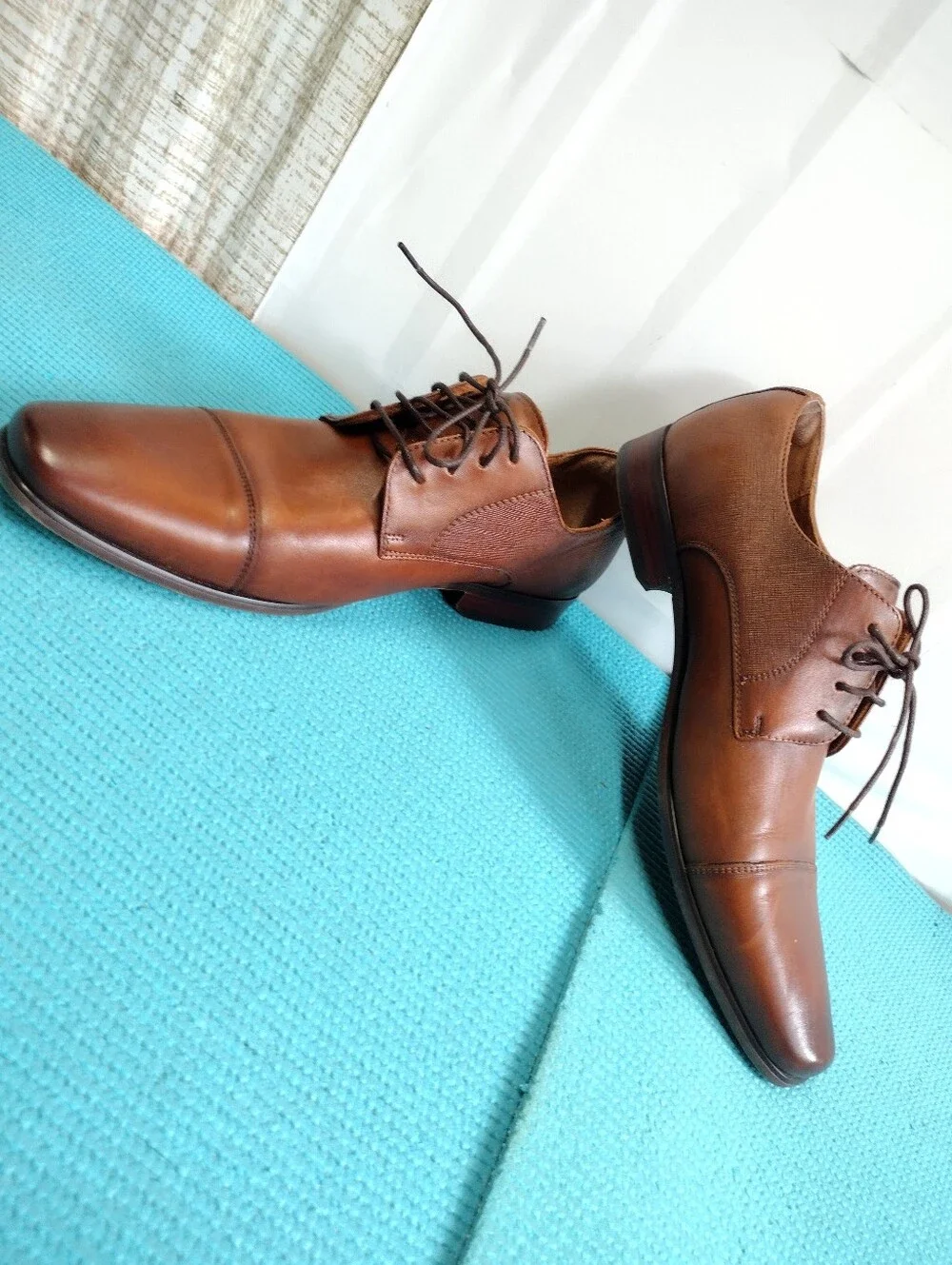Florsheim Men's Leather Scottsdale Cap Toe Dress Shoes Size 10D